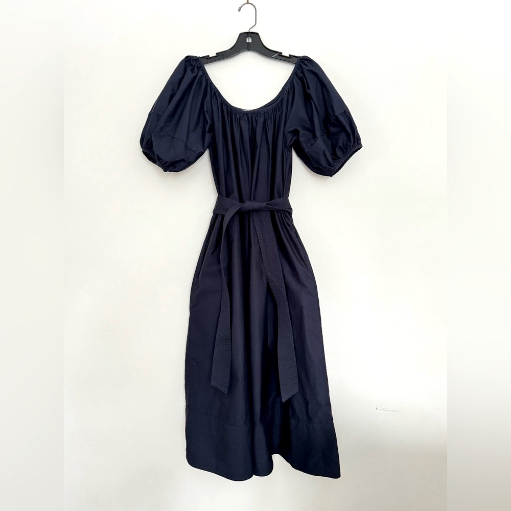 CO. Clothing midi dress dark blue medium